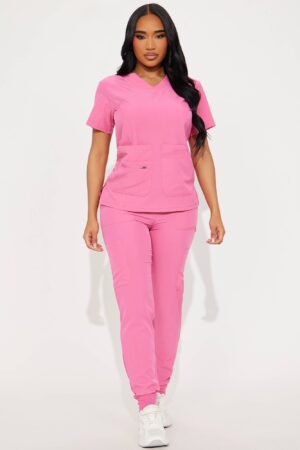 Conjunto de Uniforme Médico Elástico y Ajustado