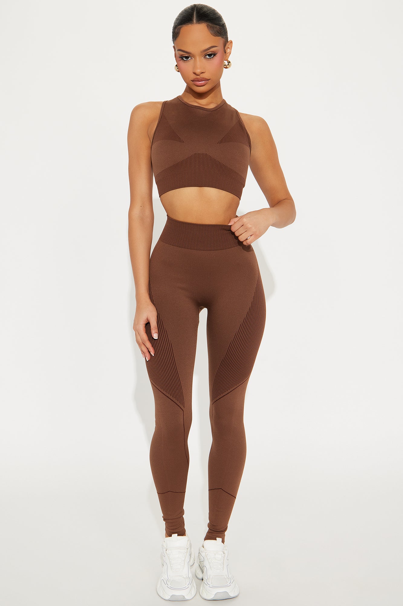 Legging Deportivo Sin Costuras y Cintura Alta en Moca