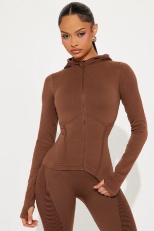 Chaqueta Deportiva sin Costuras con Capucha