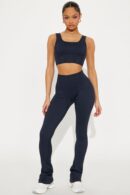 Conjunto Deportivo Sin Costuras en Azul Medianoche