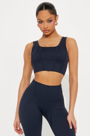 Conjunto Deportivo Sin Costuras en Azul Medianoche