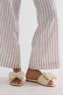 Sandalias Planas con Lazo y Diseño Novedoso