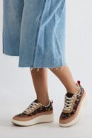 Zapatillas Deportivas de Plataforma en Blanco