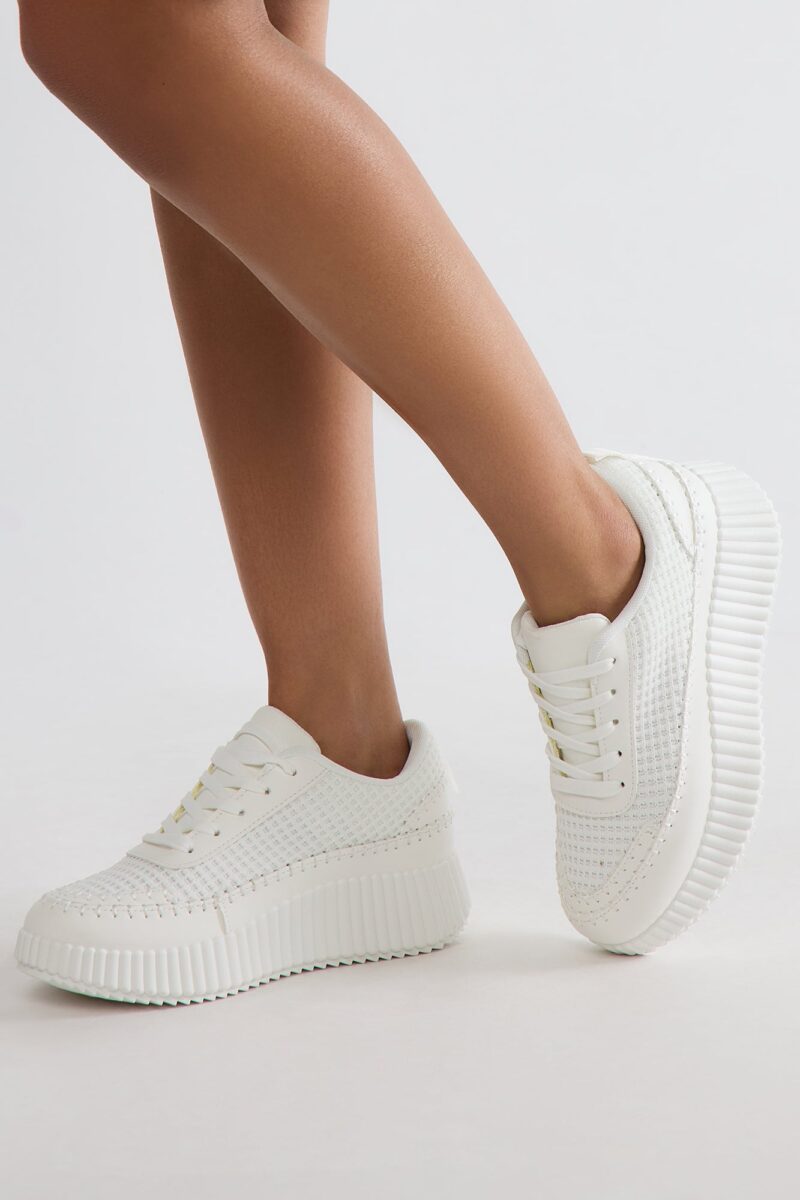 Zapatillas Deportivas de Plataforma en Blanco - Image 6