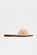 Sandalias Planas con Detalles de Caracoles Marinos
