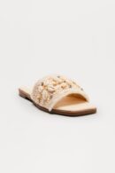 Sandalias Planas con Detalles de Caracoles Marinos