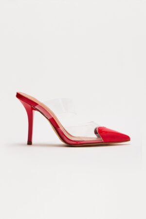 Zapatos de Tacón Stiletto con Corazón Transparentes