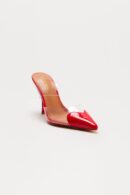 Zapatos de Tacón Stiletto con Detalle de Corazón y PVC Transparente