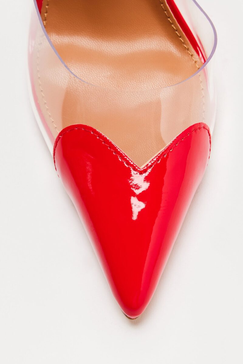 Zapatos de Tacón Stiletto con Detalle de Corazón y PVC Transparente - Image 8