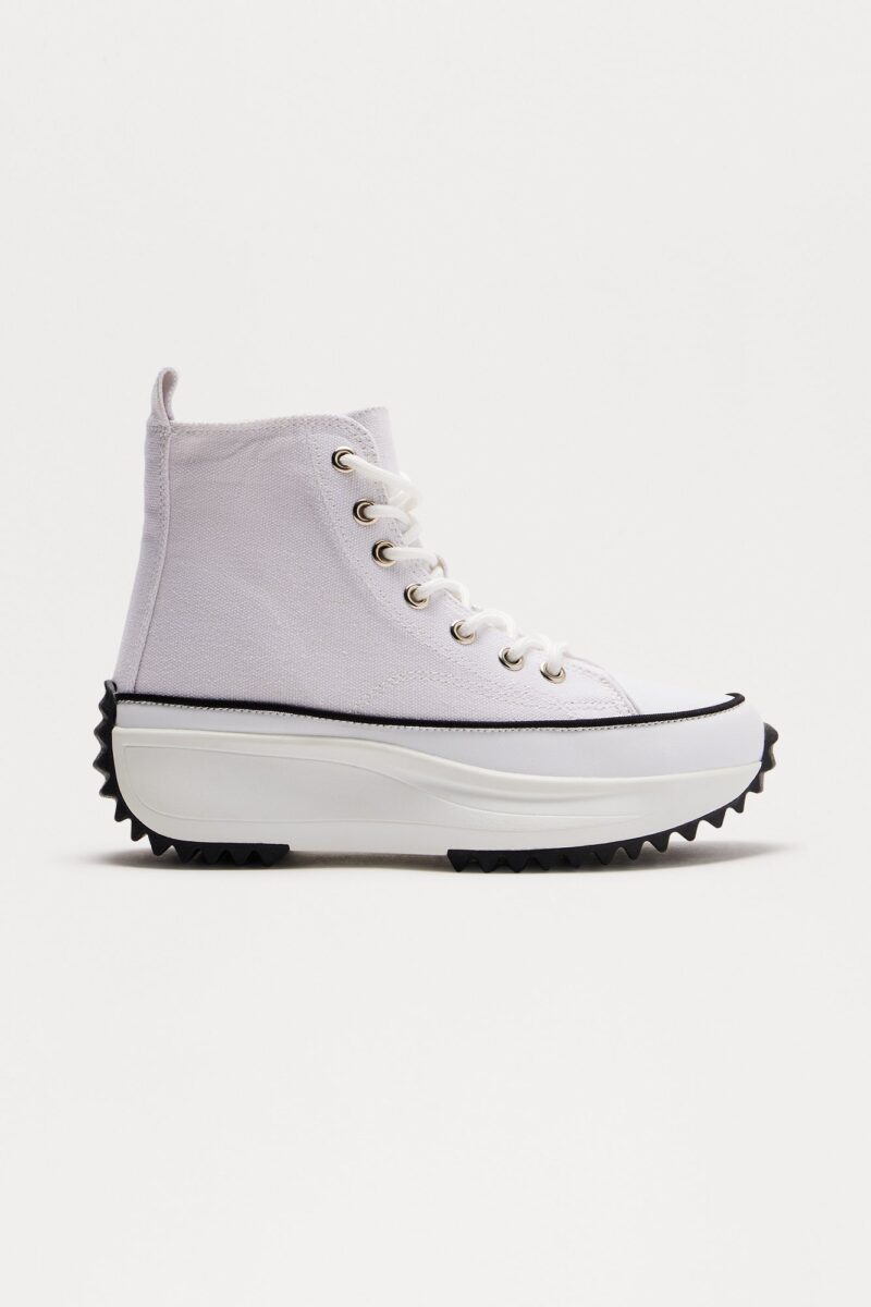 Zapatillas Altas de Corte Superior en Blanco
