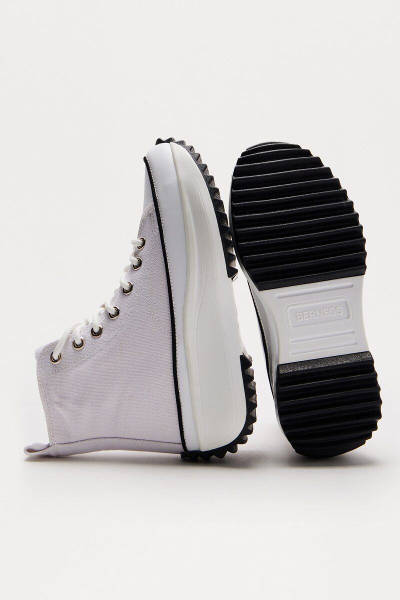 Zapatillas Altas de Corte Superior en Blanco - Image 12