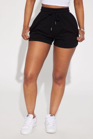 Shorts Casual de Algodón y Poliéster con Cintura Elástica