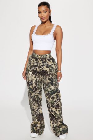Pantalón de Utilidad Estilo Camuflado para Exteriores