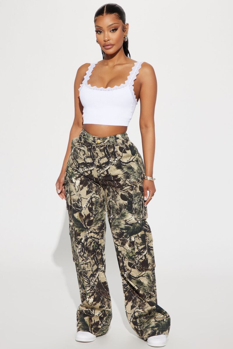 Pantalón de Utilidad Estilo Camuflado para Exteriores