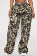 Pantalón de Utilidad Estilo Camuflado para Exteriores