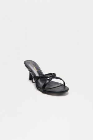 Mules con Lazo Kimmie - Negro