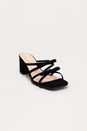 Sandalias de Tacón Medio con Detalle de Lazo