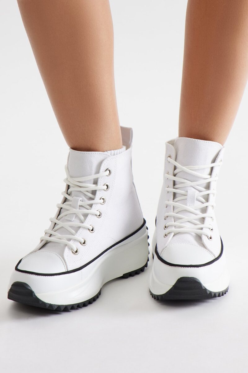 Zapatillas Altas de Corte Superior en Blanco - Image 13