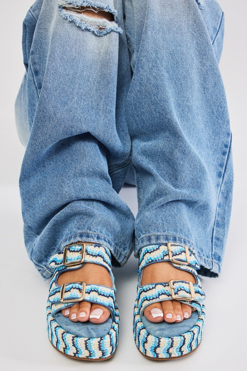 Sandalias con Plataforma y Detalle de Chevron - Image 2