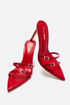 Sandalias de Tacón Alto con Correa de Hebilla