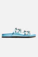 Sandalias Casual con Hebilla en Azul