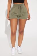 Shorts Casual de Algodón y Poliéster con Cintura Elástica
