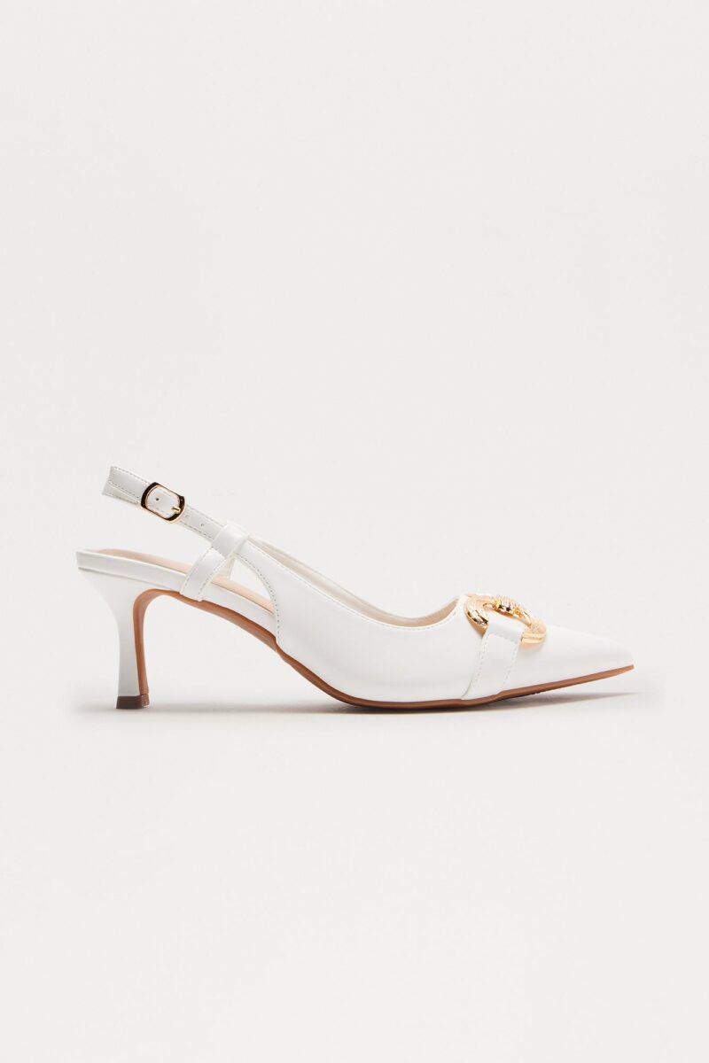 Zapatos Tipo Slingback con Detalle Metálico y Tacón Gatito - Image 13