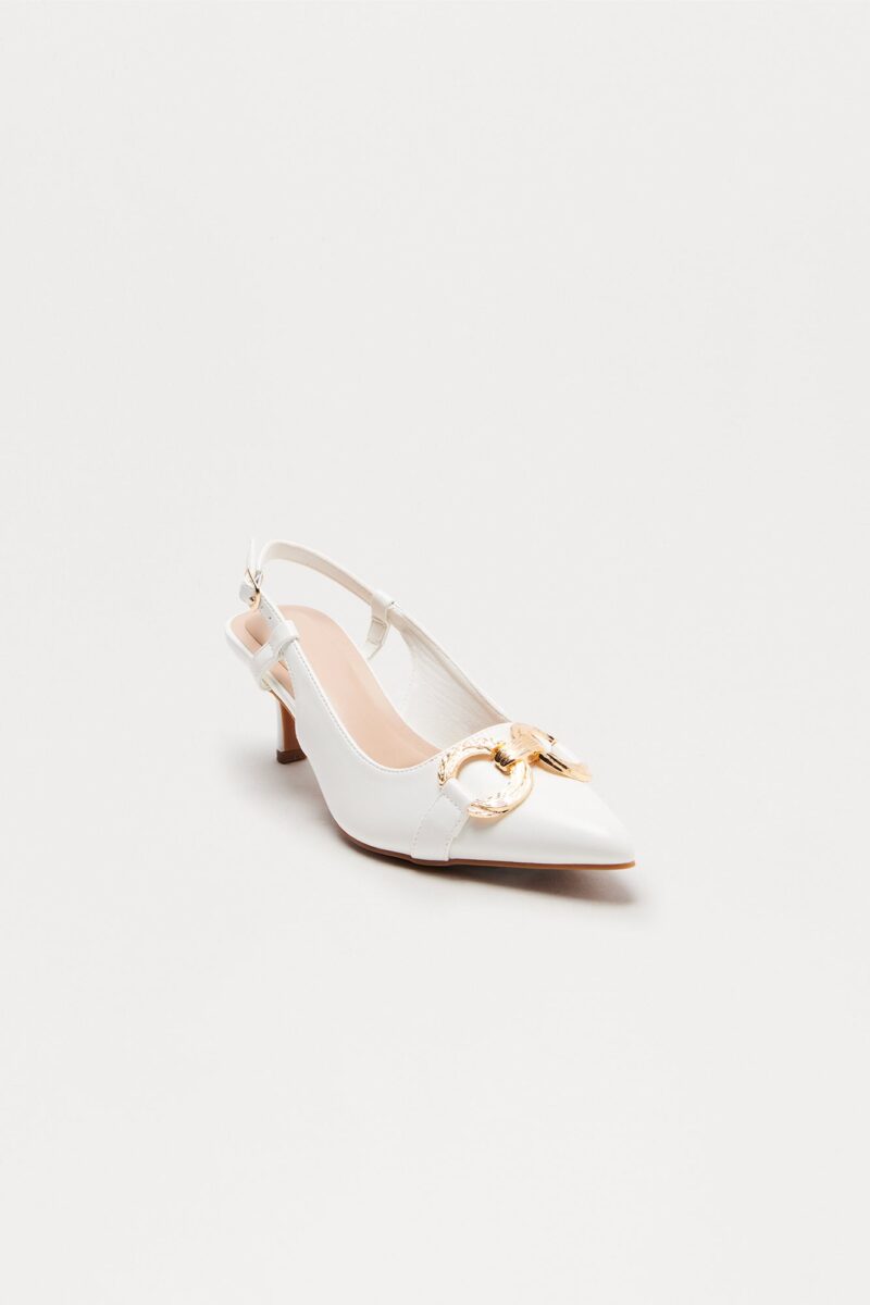 Zapatos Tipo Slingback con Detalle Metálico y Tacón Gatito - Image 11