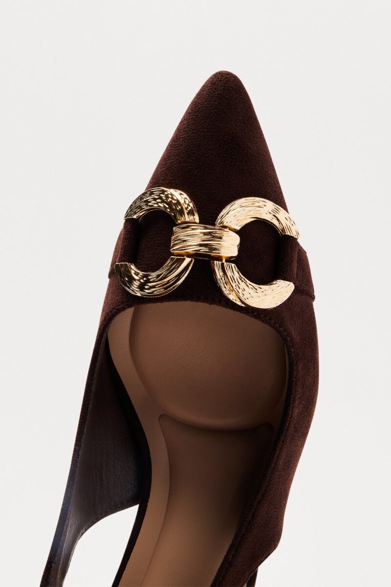 Zapatos Tipo Slingback con Detalle Metálico y Tacón Gatito - Image 8
