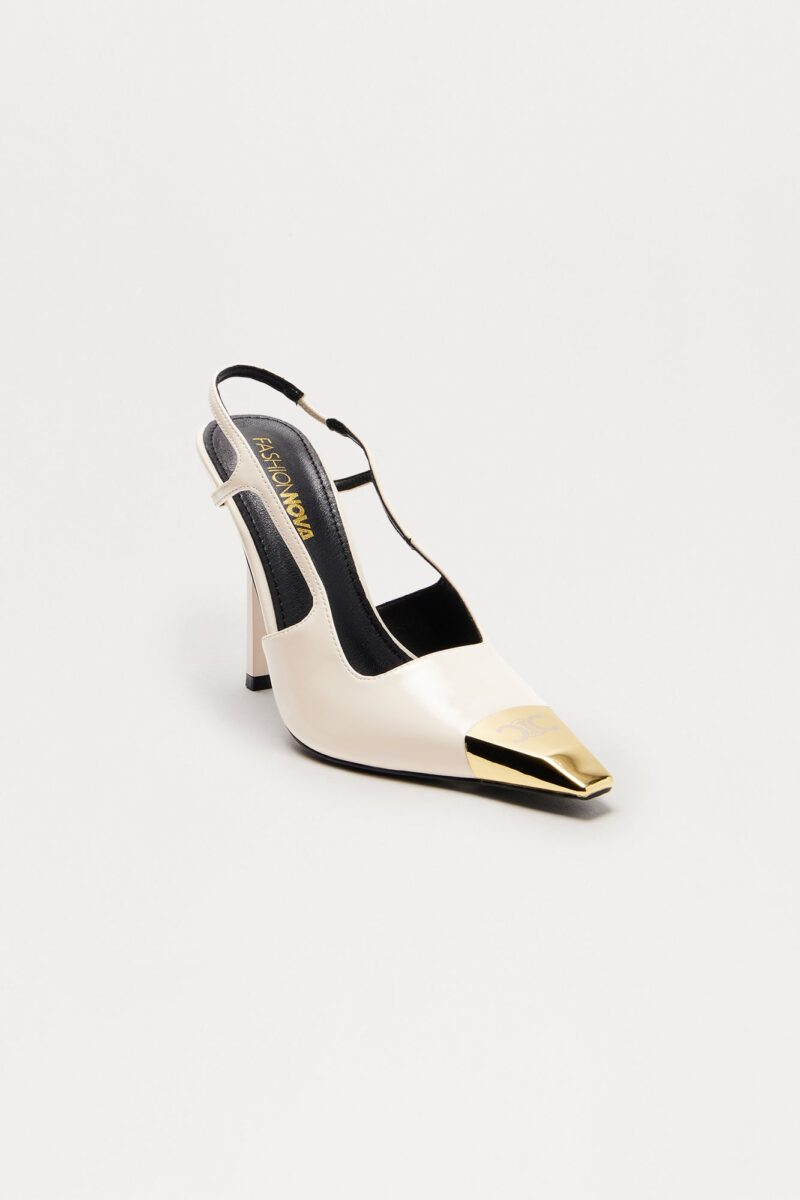 Zapatos de Tacón Fino y Correa Trasera en Nude - Image 10