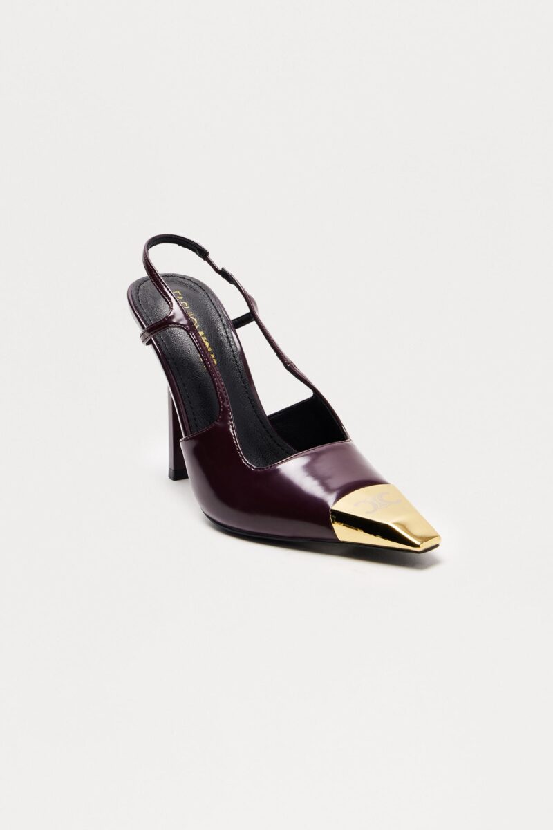 Zapatos de Tacón Fino y Correa Trasera en Nude - Image 6