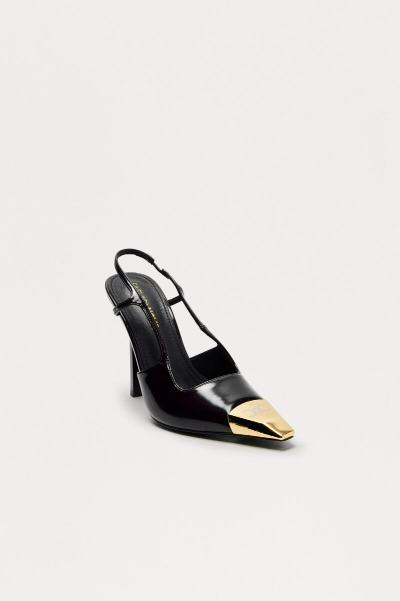Zapatos de Tacón Fino y Correa Trasera en Nude - Image 2