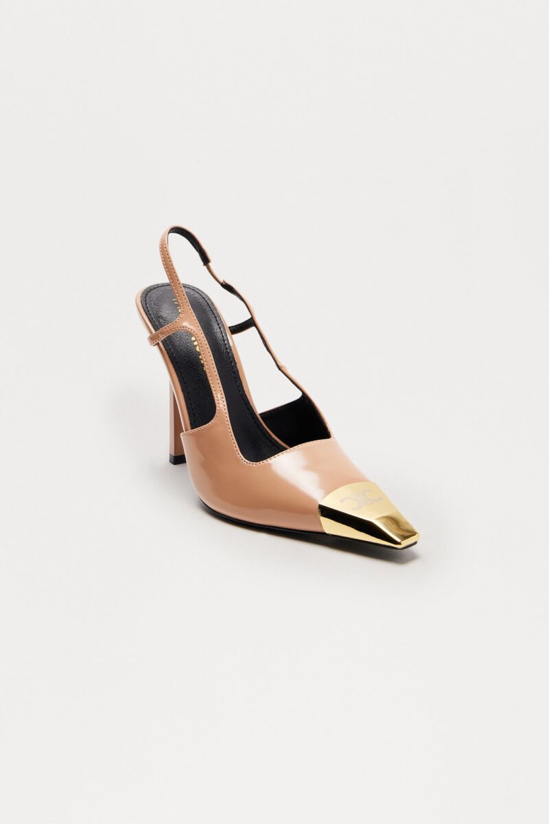 Zapatos de Tacón Fino y Correa Trasera en Nude - Image 15