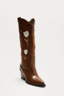 Botas de Vaquero Altas con Estampado Floral
