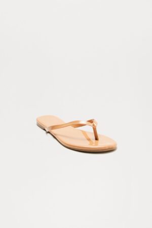 Sandalias Planas de Verano en Color Tostado
