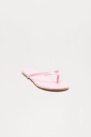 Sandalia Plana Brillo de Verano en Rosa Intenso