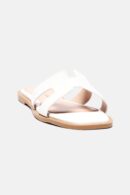 Sandalias Blancas Lillie con Detalle Recortado