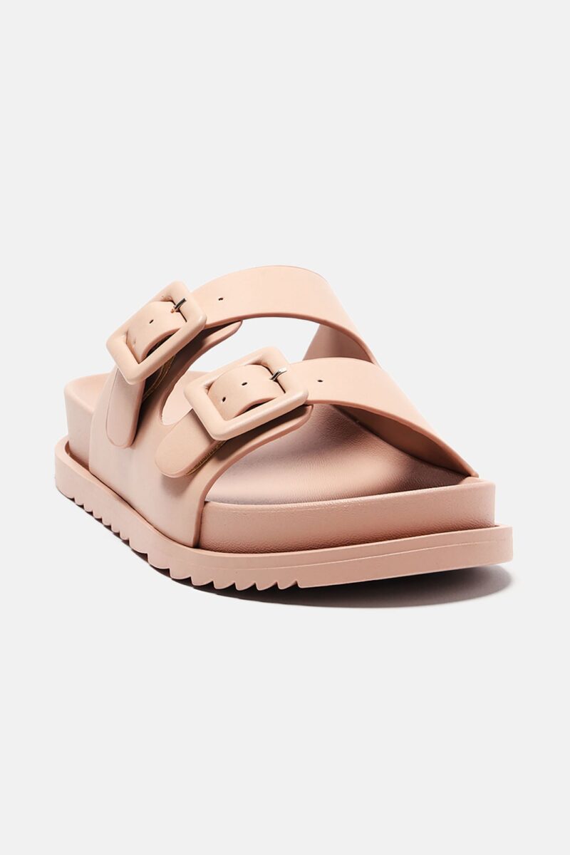Sandalias Casual de Hebilla en Tono Nude - Image 7