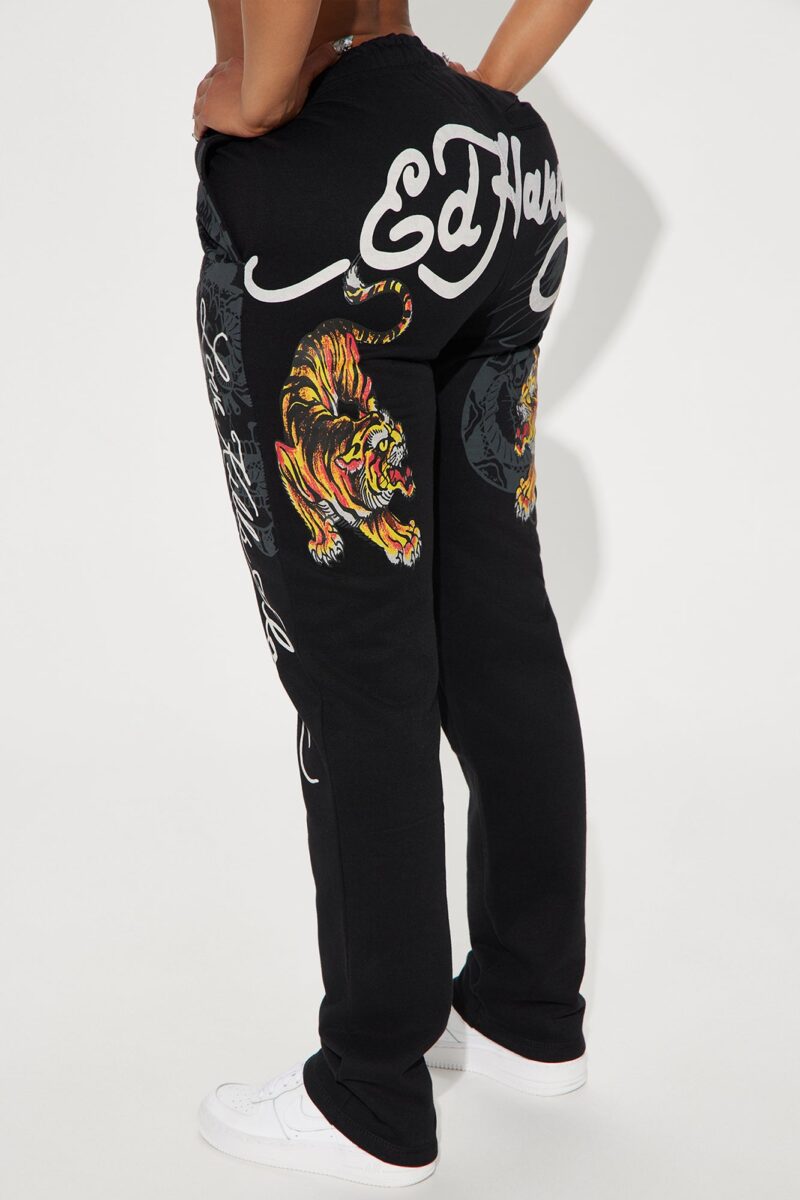 Pantalones Anchos con Diseño de Tigres y Cordón Ajustable - Image 4