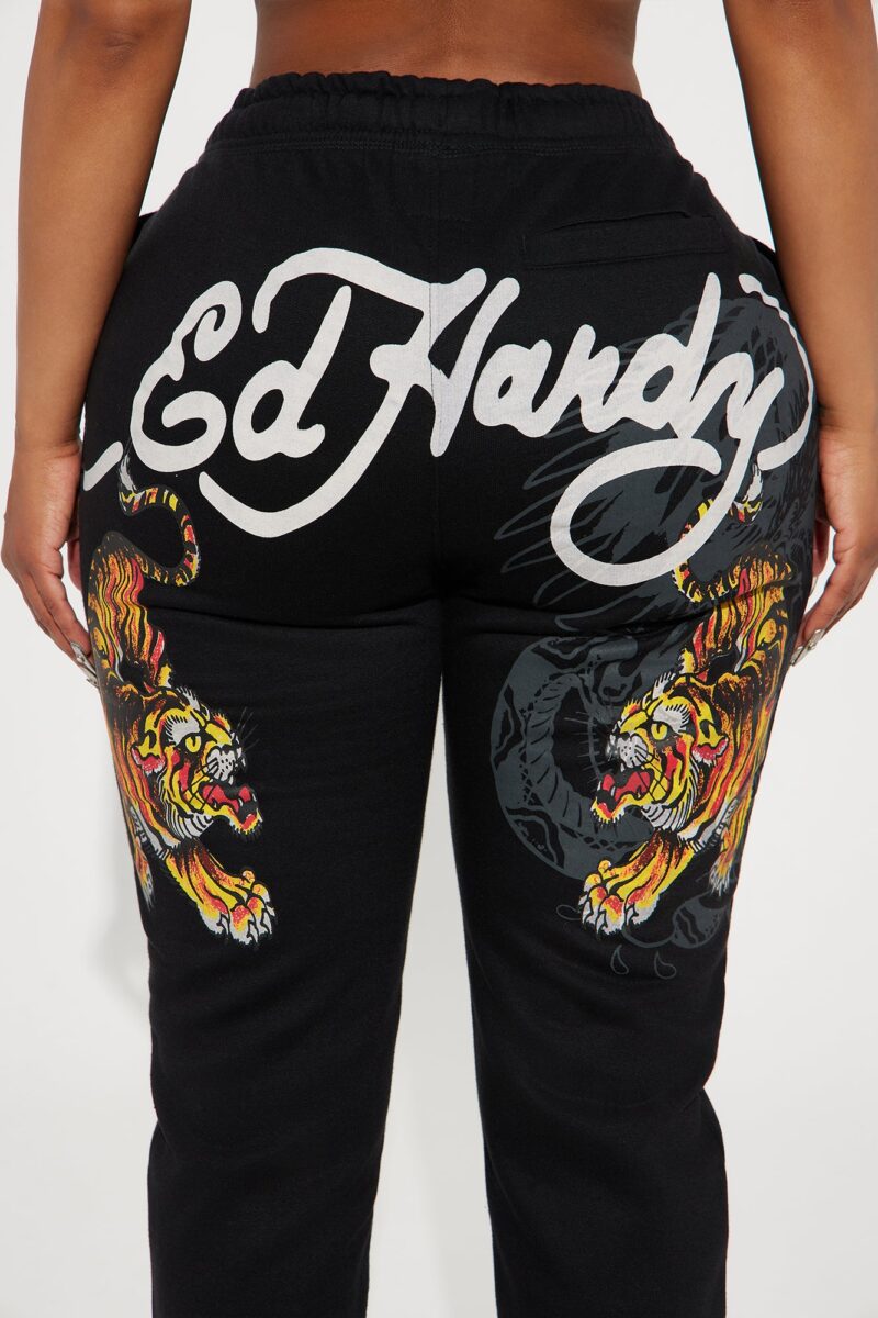 Pantalones Anchos con Diseño de Tigres y Cordón Ajustable - Image 5