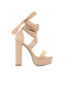 Sandalias de Tacón Ultra Alto con Detalle de Envoltura