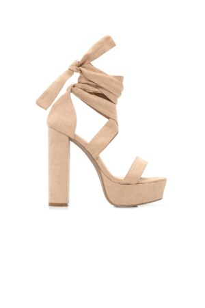 Sandalias de Tacón Ultra Alto con Detalle de Envoltura