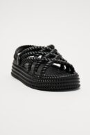 Sandalias Casuales de Plataforma en Negro