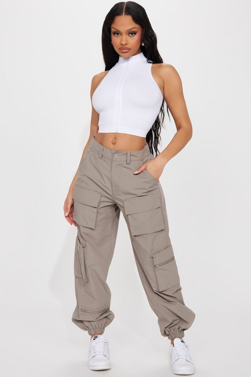 Pantalón Jogger Estilo Cargo con Cintura Alta - Image 7