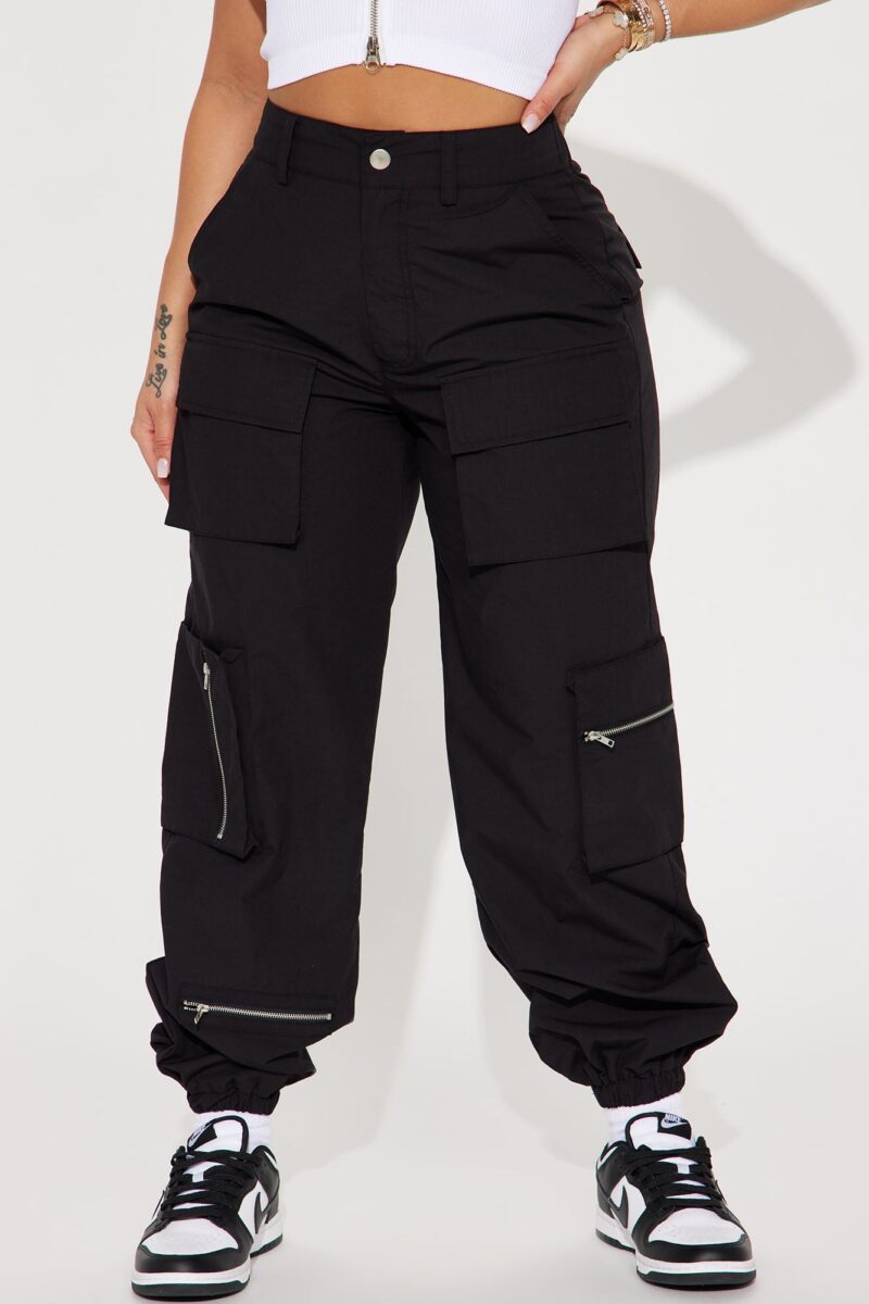 Pantalón Jogger Estilo Cargo con Cintura Alta - Image 2