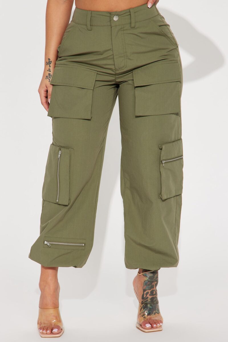 Pantalón Jogger Estilo Cargo con Cintura Alta - Image 14