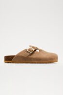 Mules Casuales con Detalle de Hebilla y Punta Redonda