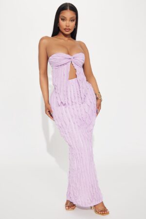 Conjunto Falda y Top Tubo Pixie en Lavanda
