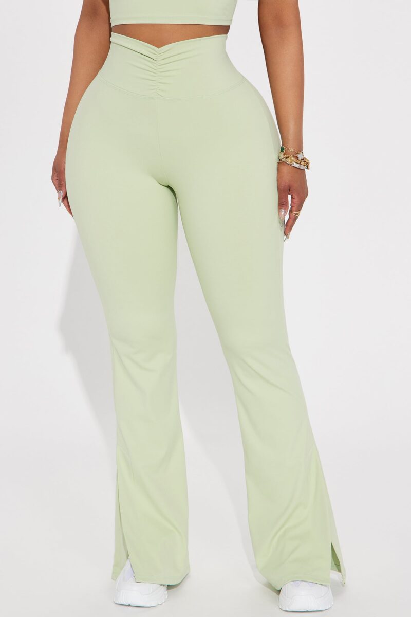 Pantalón Activo de Yoga de Cintura Alta - Flare - Image 8
