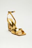 Zapatos de Cuña Nocturnos con Joyas Incrustadas